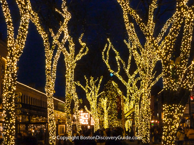 Christmas lights in Boston Christmas lights in Boston