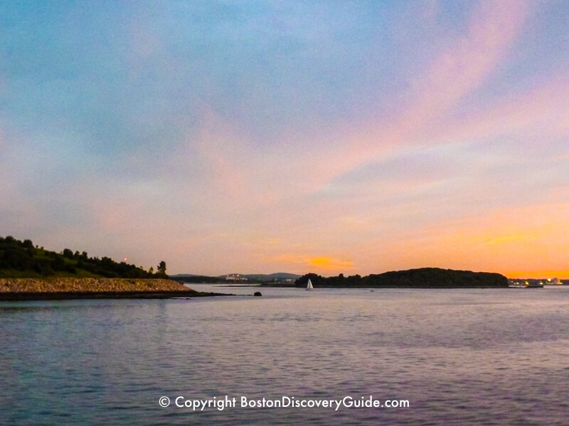 Boston Harbor Islands at sunset Boston Harbor Islands at sunset