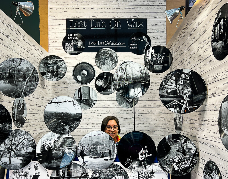 Street photography meets music at Lost Life on Wax at the Holiday Market in Boston's Seaport